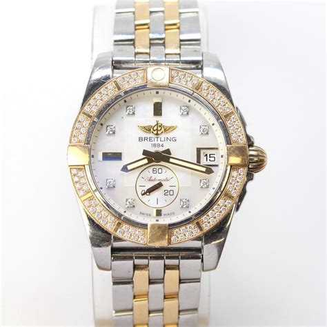 breitling galactic diamonds|Breitling diamond bezel for sale.